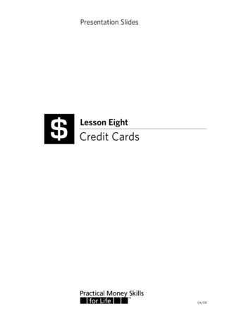 Lesson Eight Credit Cards