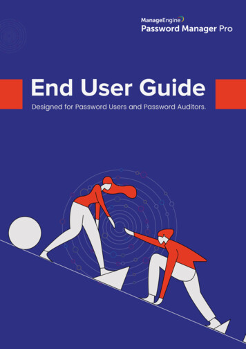End User Guide - ManageEngine
