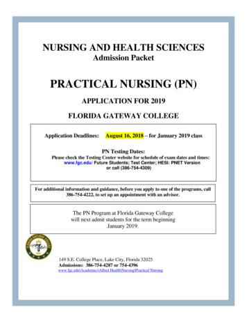 PRACTICAL NURSING (PN) - Florida Gateway College