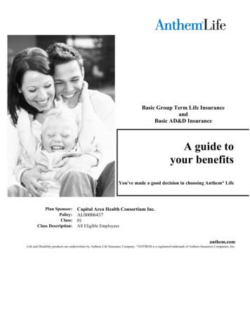 Basic Group Term Life Insurance Basic AD&D . - UConn Health