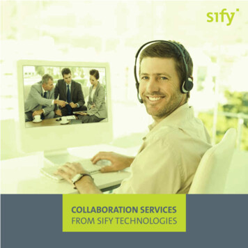 COLLABORATION SERVICES FROM SIFY TECHNOLOGIES