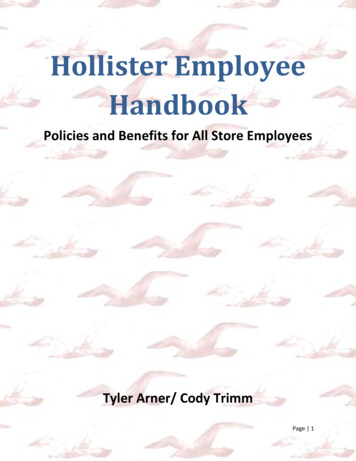 Hollister Employee Handbook