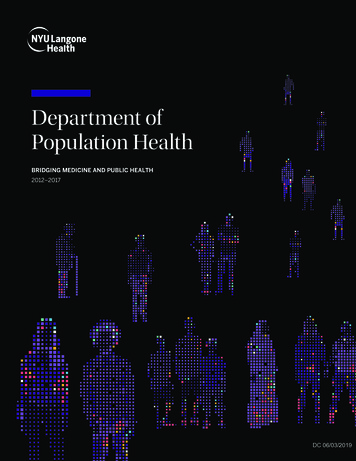 Department Of Population Health - NYU Langone Health
