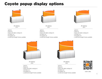 Coyote Popup Display Options - Banner Stands To Go