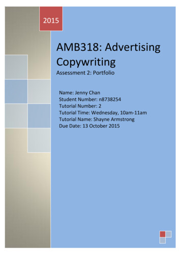 AMB318: Advertising Copywriting