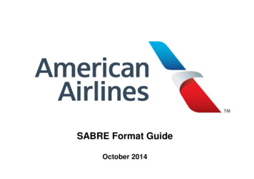 SABRE Format Guide