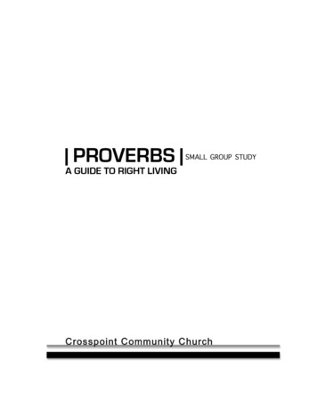  PROVERBS SMALL GROUP STUDY