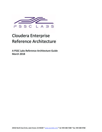 Cloudera Enterprise Reference Architecture