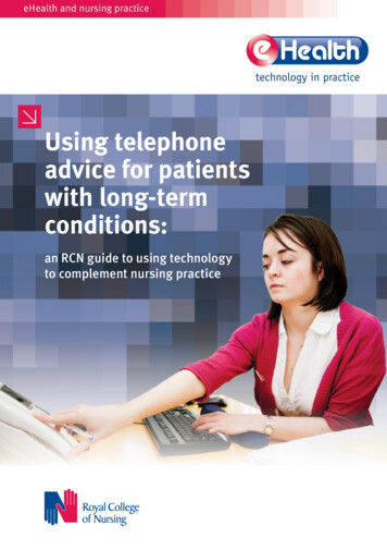 Using Telephone Advice For Patients With Long-term . - RCN