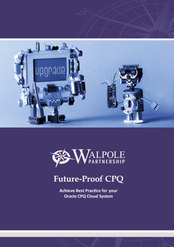 Future-Proof CPQ - CPQ Partner - CPQ Consulting