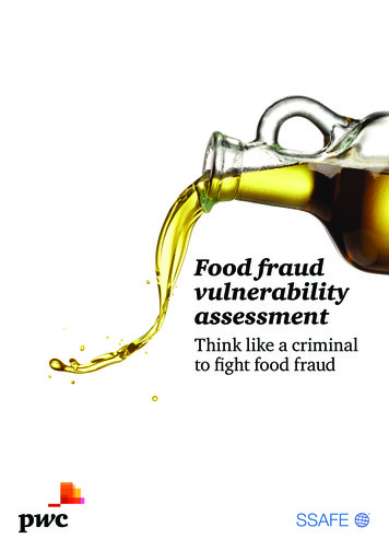 Food Fraud Vulnerability Assessment - PwC