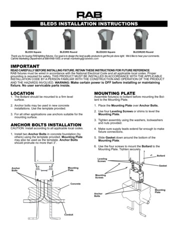BLED5 INSTALLATION INSTRUCTIONS - 1000Bulbs 