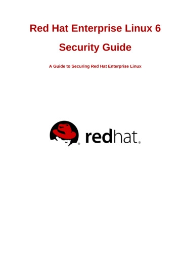 Security Guide - A Guide To Securing Red Hat Enterprise Linux