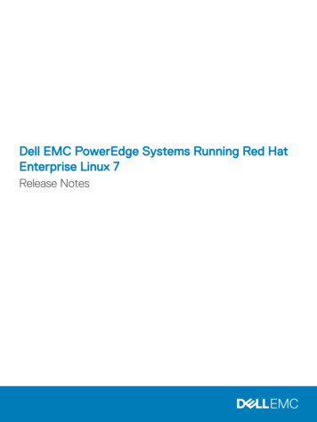 Dell EMC PowerEdge Systems Running Red Hat Enterprise .