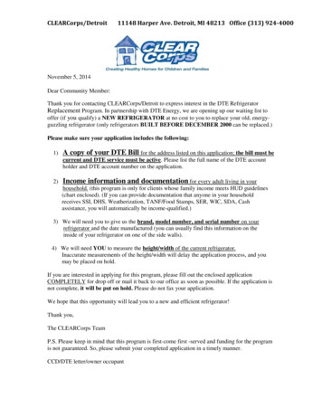 A Copy Of Your DTE Bill Income Information And Documentation