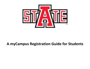 A MyCampus Registration Guide For Students