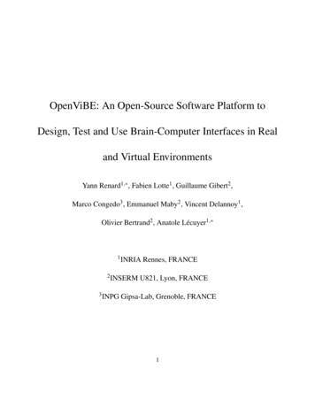 OpenViBE: An Open-Source Software Platform To Design, Test .