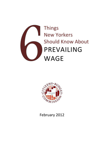 Things New Yorkers Should Know About PREVAILING WAGE
