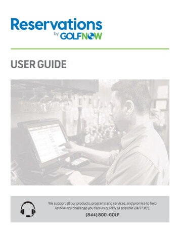 USER GUIDE - GOLF Business Solutions