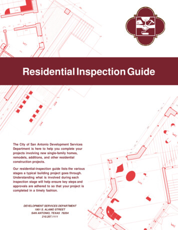 Residential Inspection Guide - San Antonio