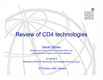 Review Of CD4 Technologies - WHO