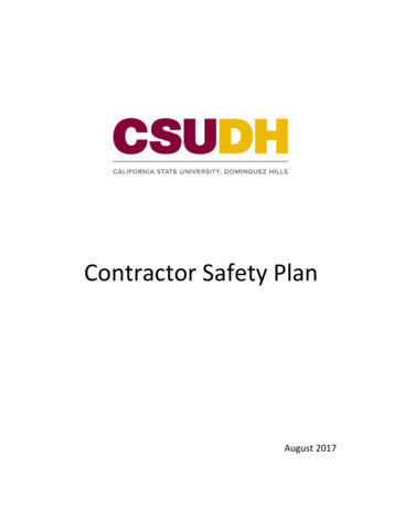 Contractor Safety Plan - CSUDH