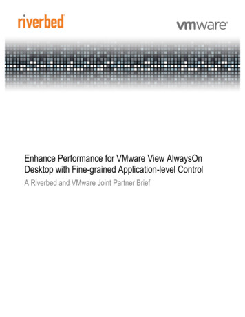Enhance Performance For VMware View AlwaysOn Desktop 