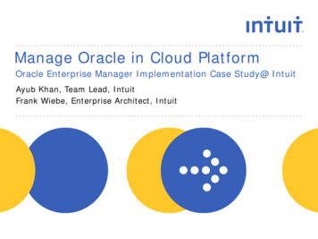 Manage Oracle In Cloud Platform