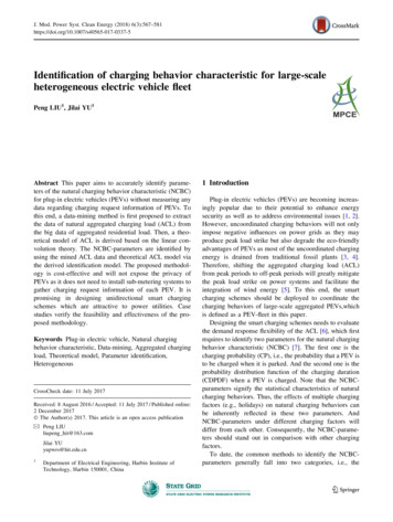 Identification Of Charging Behavior Characteristic For .