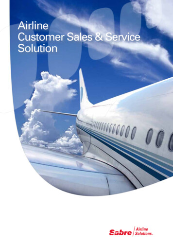 Airline Customer Sales & Service - Sabre