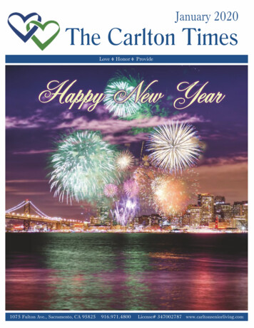 January 2020 The Carlton Times
