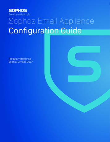 Sophos Email Appliance Configuration Guide