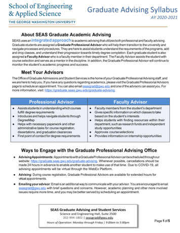 Seas Grad Advising Syllabus - George Washington University