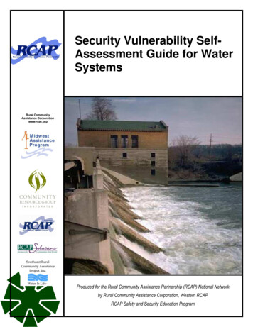 Security Vulnerability Self-Assessment Guide For Water 