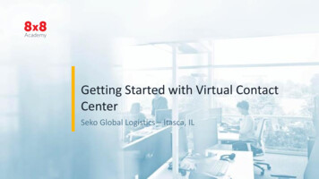 Getting Started With Virtual Contact Center