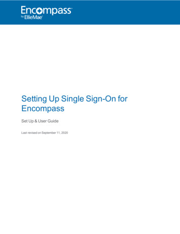 Setting Up Single Sign-On Encompass - Ellie Mae