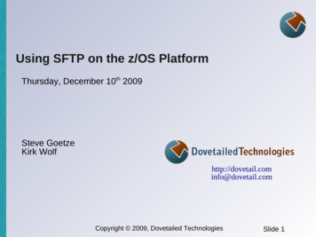 Using SFTP On The Z/OS Platform - Dovetail