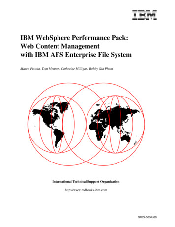 IBM WebSphere Performance Pack: Web Content 