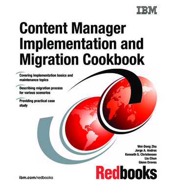 Content Manager Implementation And Migration Cookbook