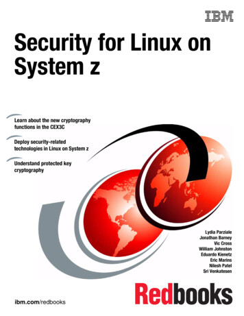 Security For Linux On System Z