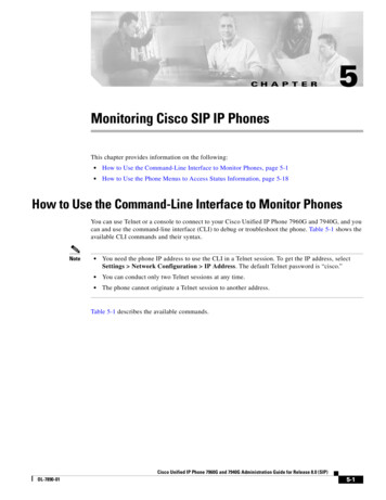 Monitoring Cisco SIP IP Phones