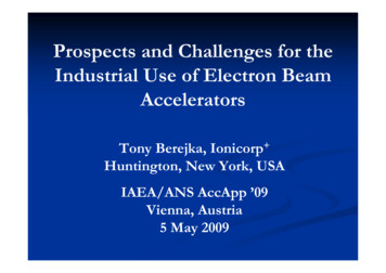 PROSPECTS AND CHALLENGES FOR THE INDUSTRIAL USE 