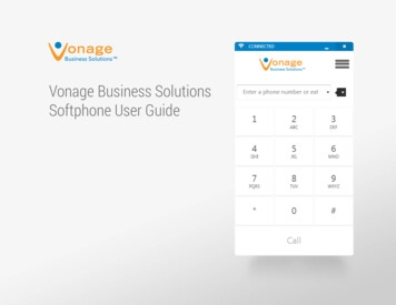 Vonage Business Solutions Softphone User Guide