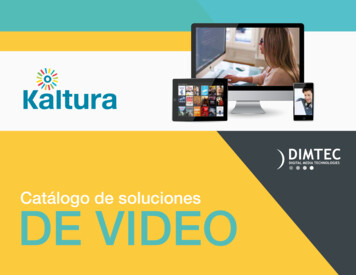 Catálogo De Soluciones DE VIDEO - Digital Media Technologies