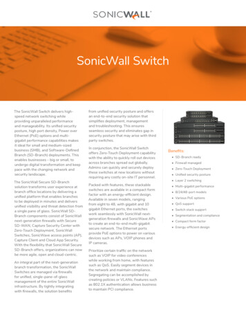 SonicWall Switch - SonicGuard