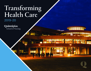 Transforming Health Care 2019–20