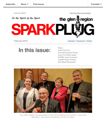 In This Issue - Glen Region SCCA