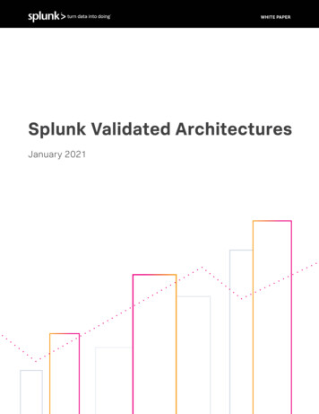 Splunk Validated Architectures