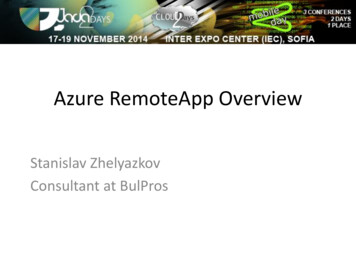 Azure RemoteApp Overview