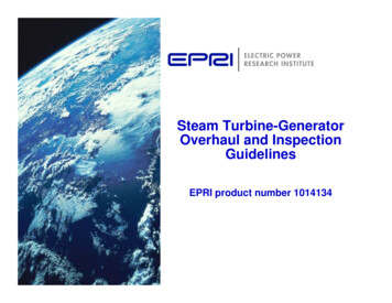 Steam Turbine-Generator Overhaul And Inspection 